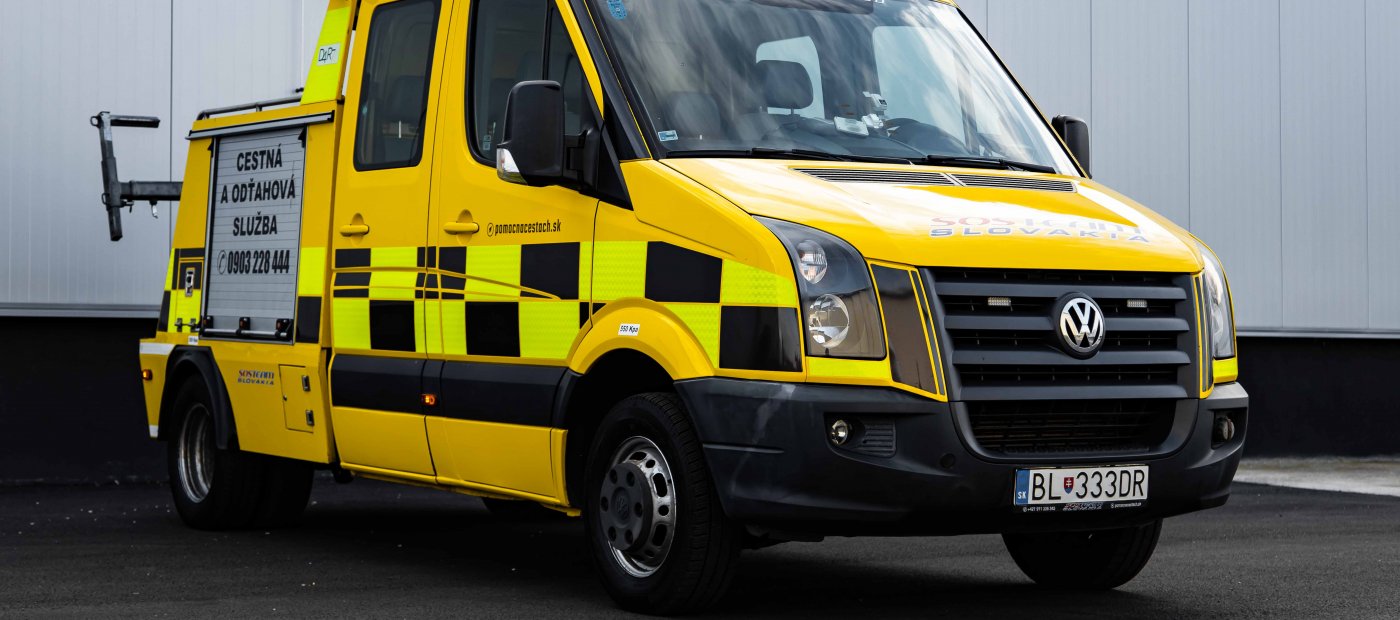 Odťahový špeciál VW Crafter 7miest
